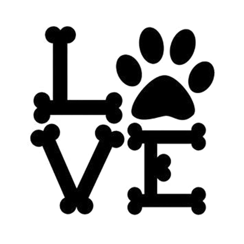 Love Bones Paw Print