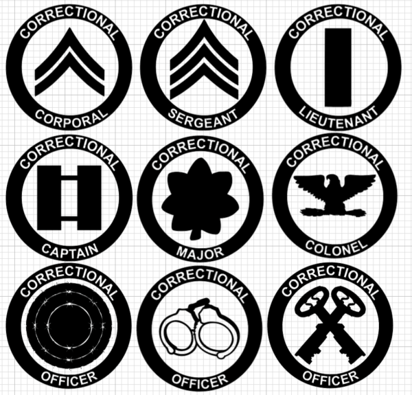 Correctional Series Rank Decal