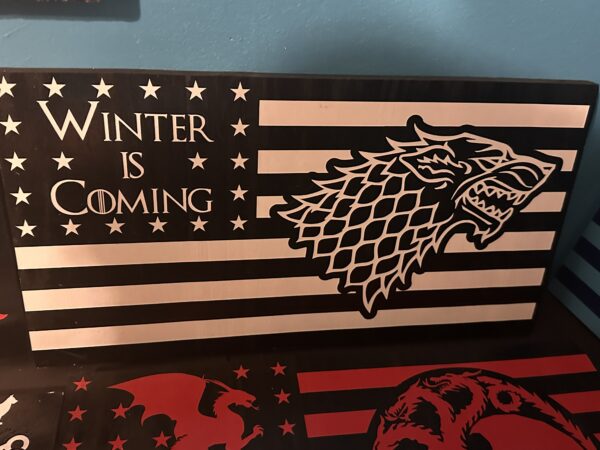 Wooden Flag - Game of Thrones - Stark