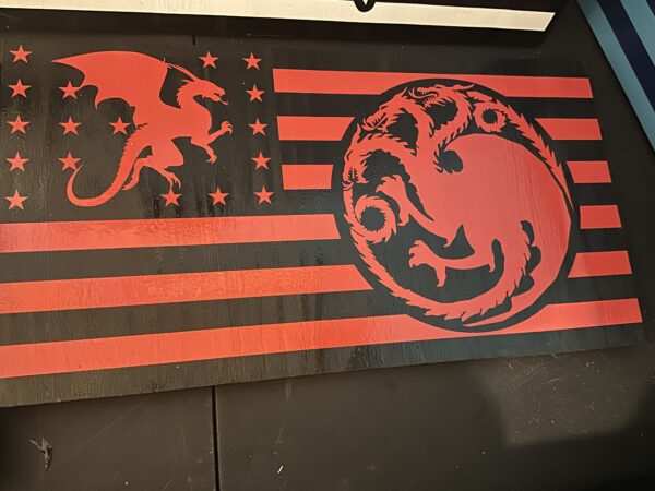 Wooden Flag - Game of Thrones - Targaryen