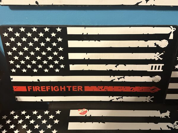 Wooden Flag - TL - Fire