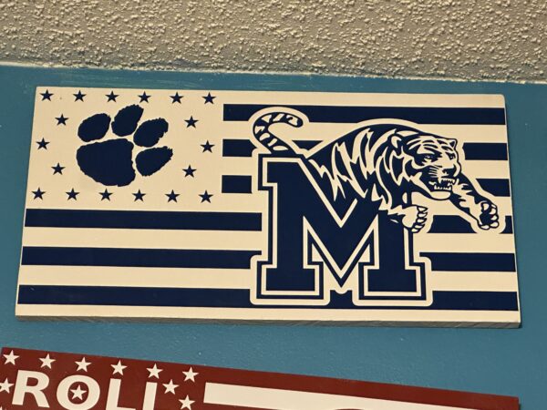 Wooden Flag - Memphis Tigers