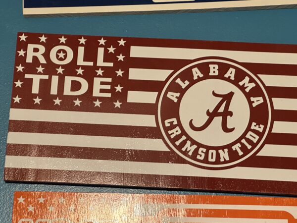 Wooden Flag - Alabama