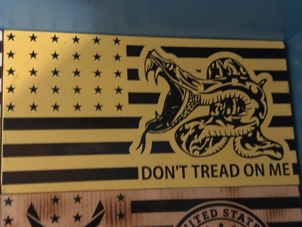 Wooden Flag - Don't Tread On Me