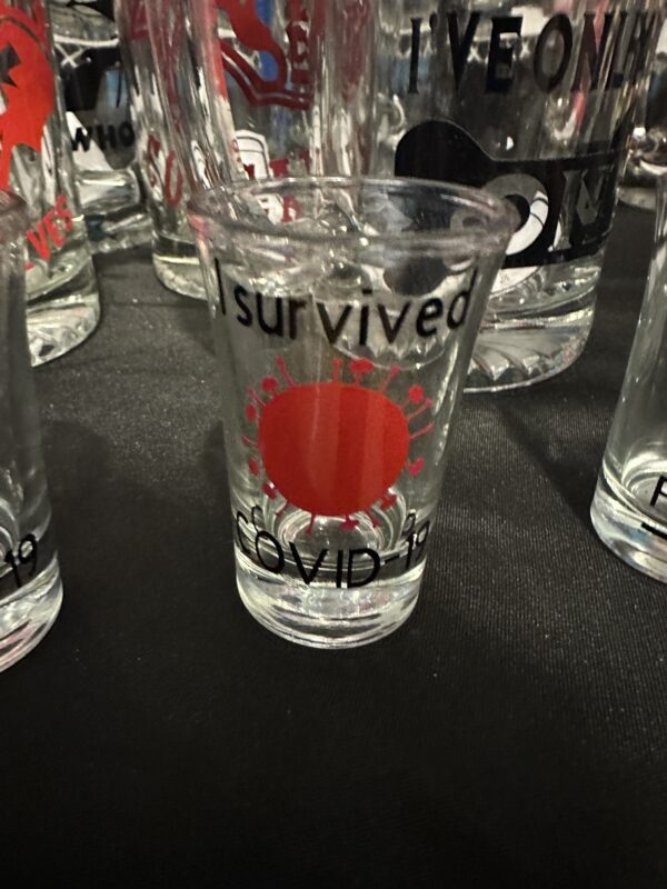 Shot Glass - I survived C-19