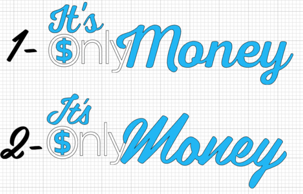 Its Only Money Vinyl Decal