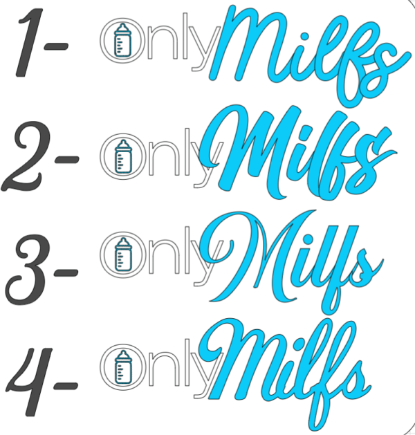 Only Milfs Vinyl Decal (One Color)