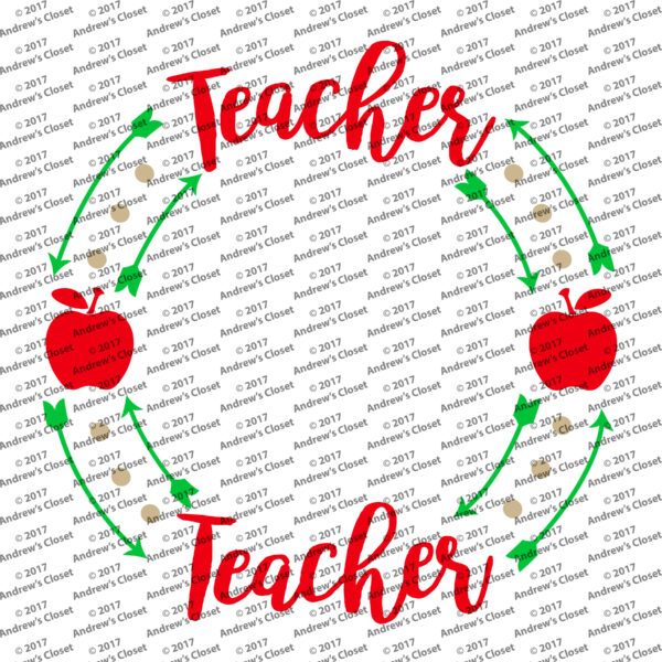 Teacher 2 Monogram Decal