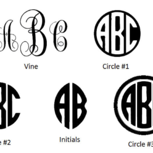 Initial Monogram Decal