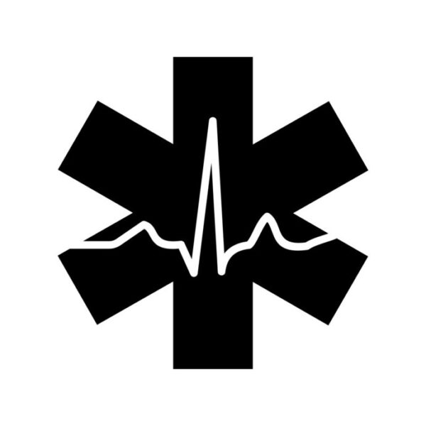 Star Of Life Heartbeat Decal