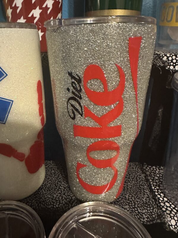 30oz Tumbler - Diet Coke (Glitter)